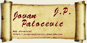 Jovan Paločević vizit kartica